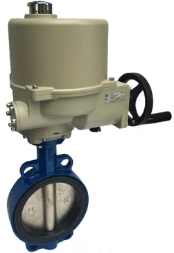 Затвор дисковый поворотный ABRA Ду150 Ру16 BUV-VF826D, межфланцевый, корпус - чугун, диск - чугун, с электроприводом, EPDM в Алматы