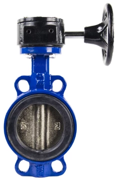 Затвор дисковый поворотный ABRA Ду32 Ру16 BUV-VF826D, межфланцевый, корпус - чугун, диск - чугун, редуктор, EPDM в Алматы