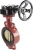 Затвор дисковый поворотный ABRA Ду450 Ру16 BUV-VF843D, межфланцевый, корпус - чугун, диск - бронза, редуктор, NBR в Алматы