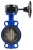 Затвор дисковый поворотный ABRA Ду450 Ру16 BUV-VF826D, межфланцевый, корпус - чугун, диск - чугун, редуктор, EPDM в Алматы